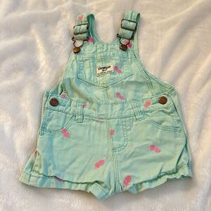 Pineapple shorts overalls